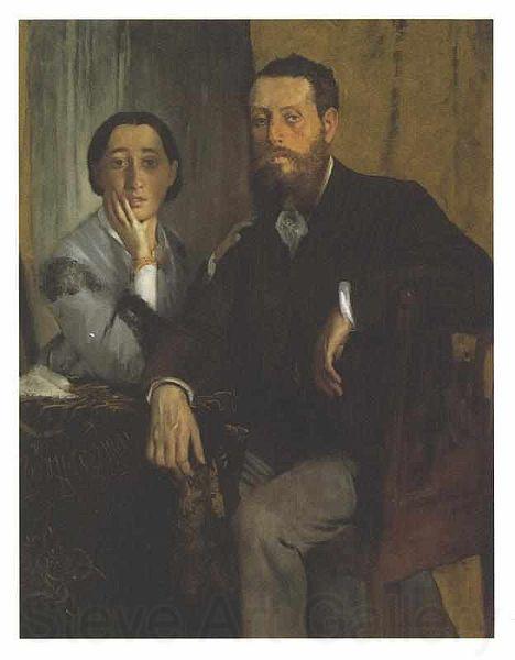 Edgar Degas Mr and Ms Morbilli France oil painting art